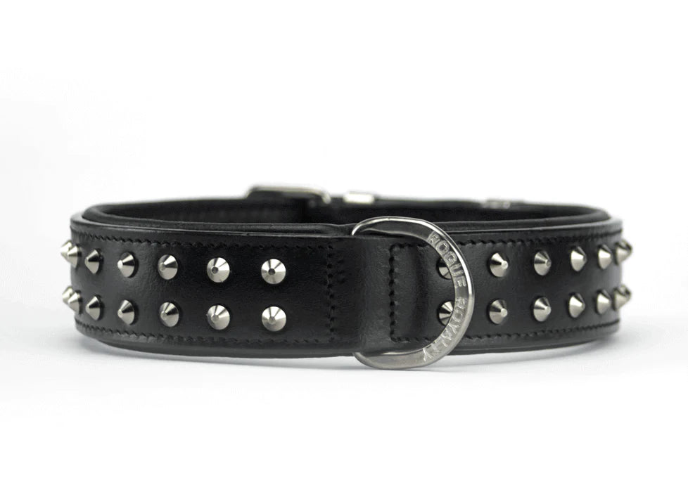 Ruffneck Regular fit Dog Collar - Black / Chrome