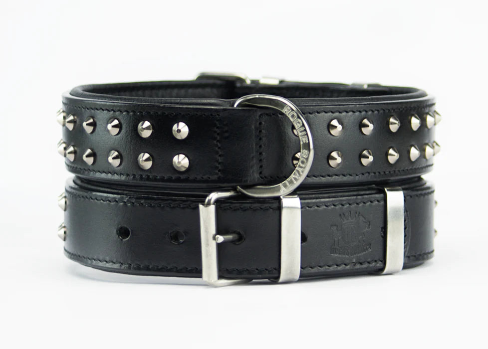 Ruffneck Regular fit Dog Collar - Black / Chrome