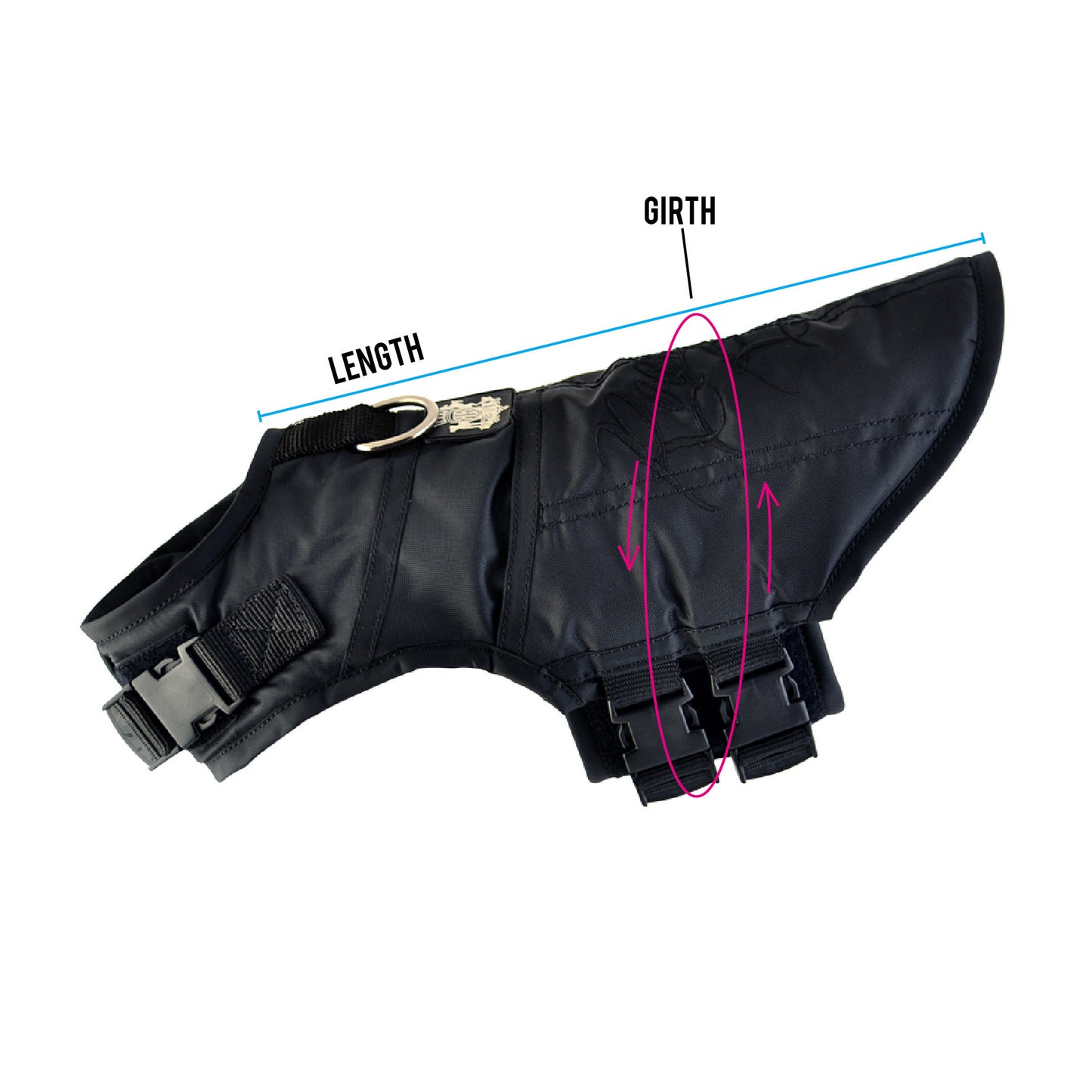 Rogue Active Dog Jacket - Black