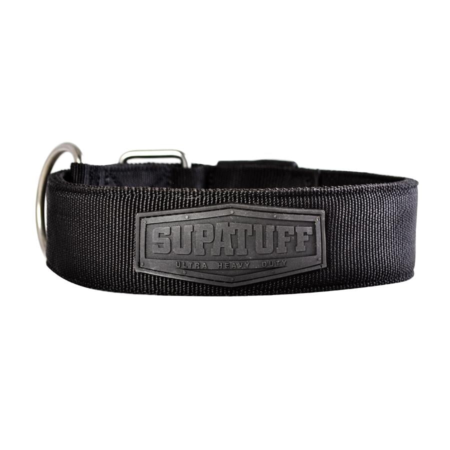 Dog Collar - SUPATUFF® Heavy Duty Black Wide Fit (5cm)