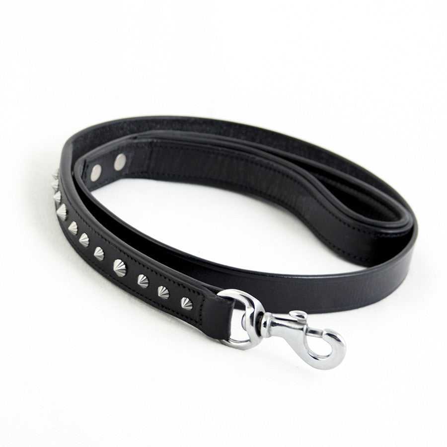 Leather Dog Leash - Imperial Black
