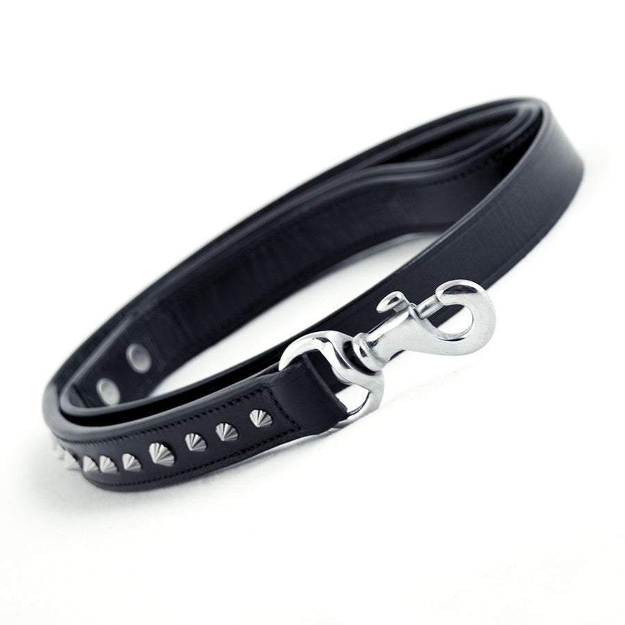 Leather Dog Leash - Imperial Black