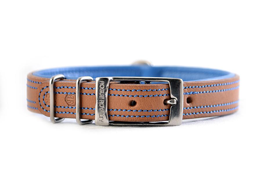 Dog Collar - Tuscan Rogue Tan|Blue NO EXCHANGE ITEMS