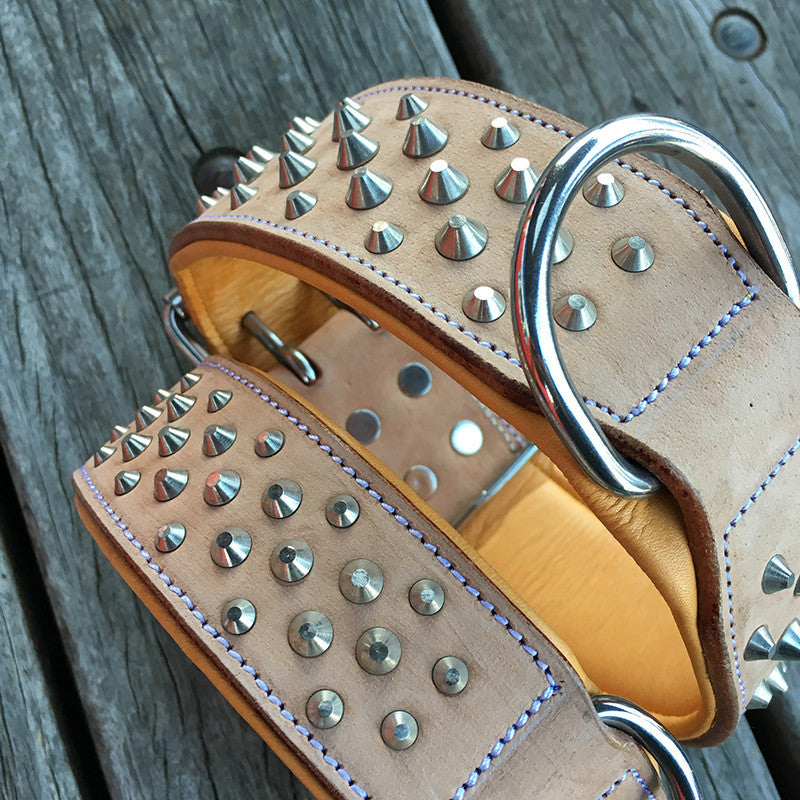 Buckskin Leather Dog Collar - Rogue "RuffNeck"