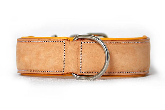 Leather Dog Collars - Classic Buckskin
