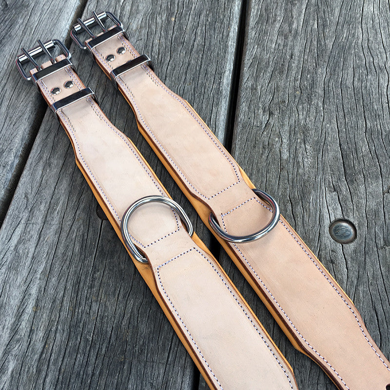 Leather Dog Collars - Classic Buckskin