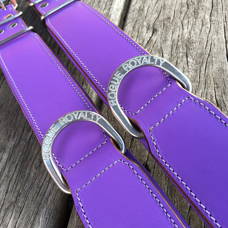 Leather Dog Collar - Classic Purple