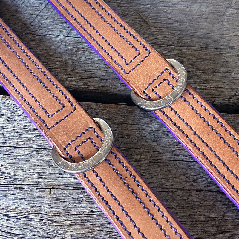 Dog Collar - Tuscan Rogue Tan|Purple NO EXCHANGE ITEMS