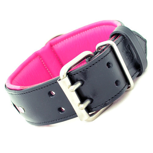 Leather Dog Collar - Queen of Hearts
