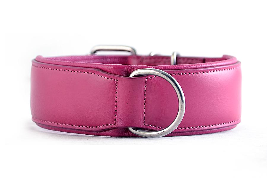 Leather Dog Collars - Classic Pink