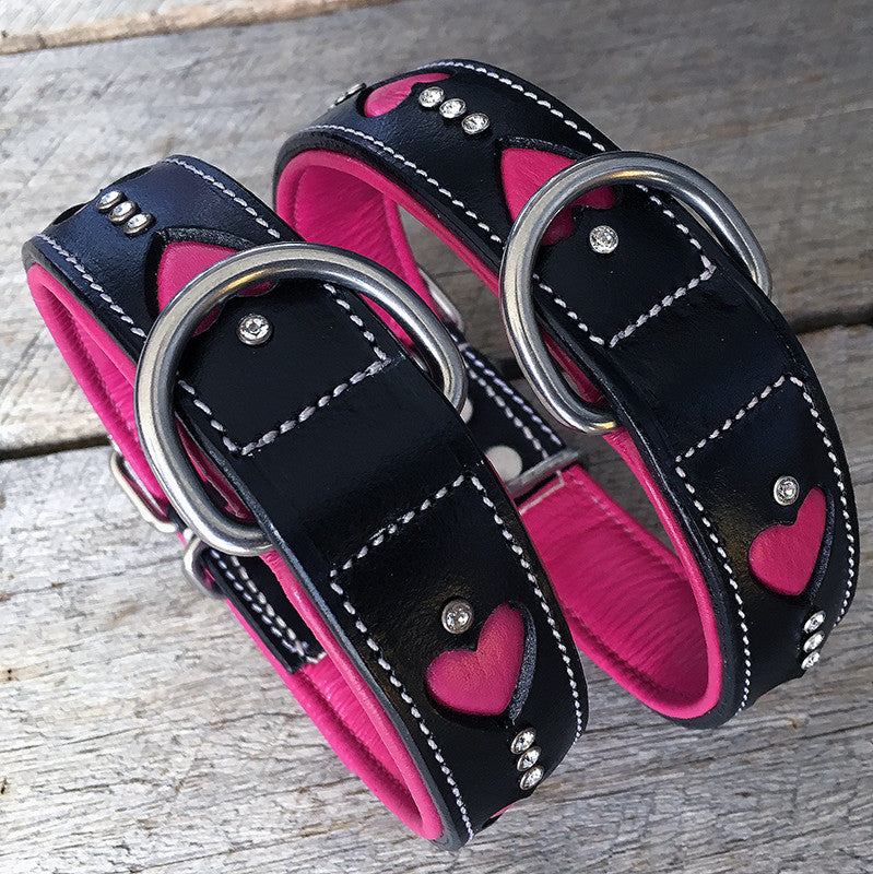 Dog Collar - Queen of Hearts (Regular fit)