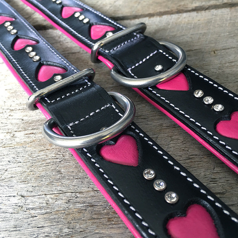 Dog Collar - Queen of Hearts (Regular fit)