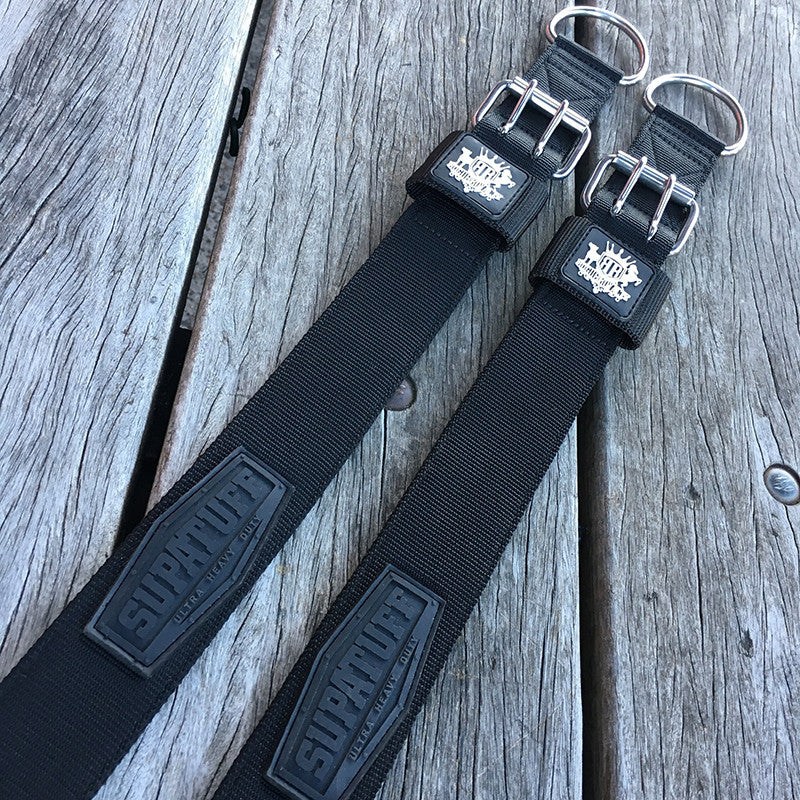 Dog Collar - SUPATUFF® Heavy Duty Black Wide Fit (5cm)
