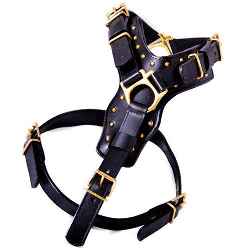 Leather dog deals harnesses for sale