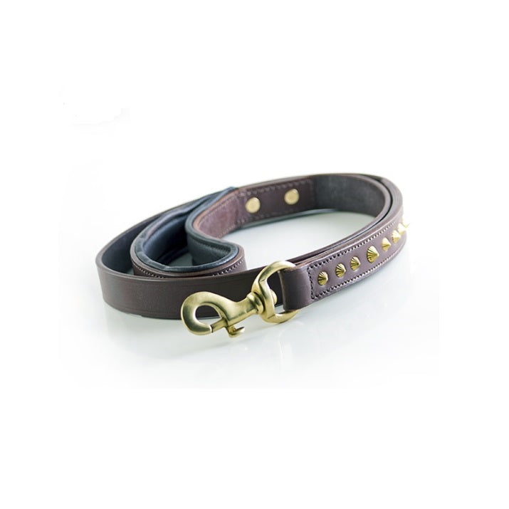 Dog Leash - Rogue Ruthless Brown & Brass