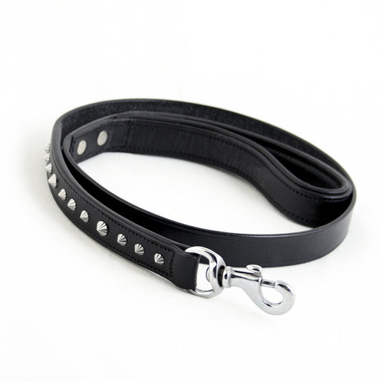 Leather Dog Leash - Imperial Black