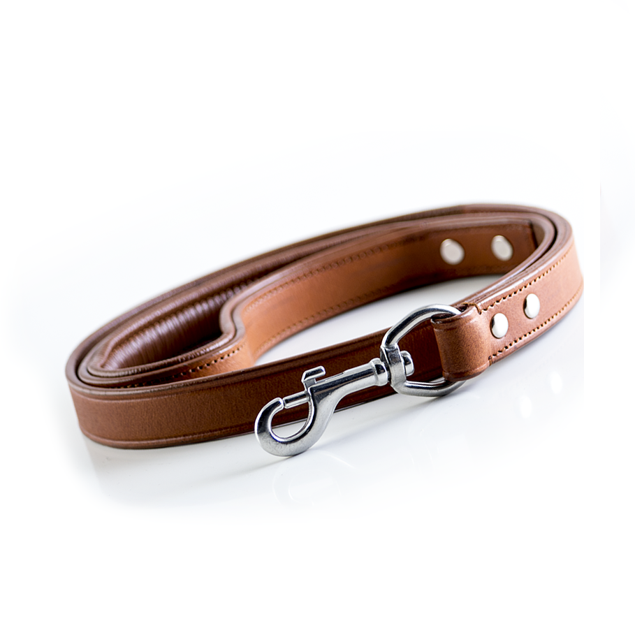 Leather Dog Leash - Brown