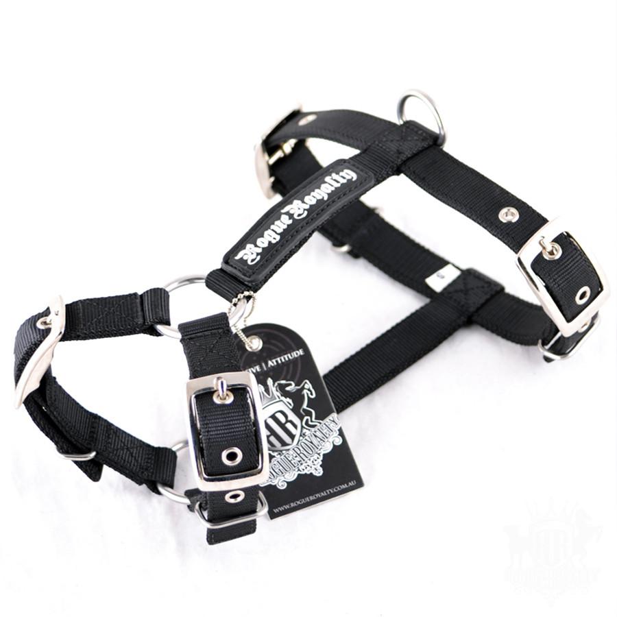 Dog Harness - SUPATUFF® Black Slimfit (2,5cm breed)