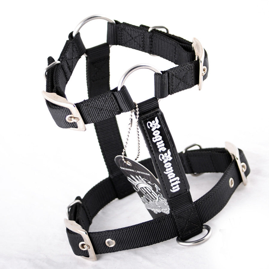Dog Harness - SUPATUFF® Black Slimfit (2,5cm breed)