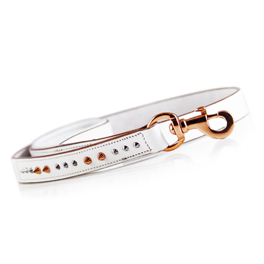 Dog Leash - Iced Out Rose Gold