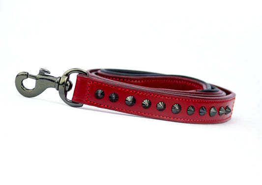 Dog Leash - Ruthless Red & Black Slimline