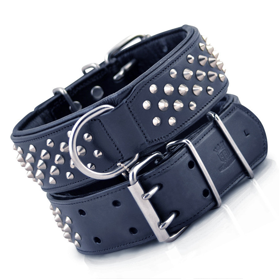 Extra large store leather dog collars