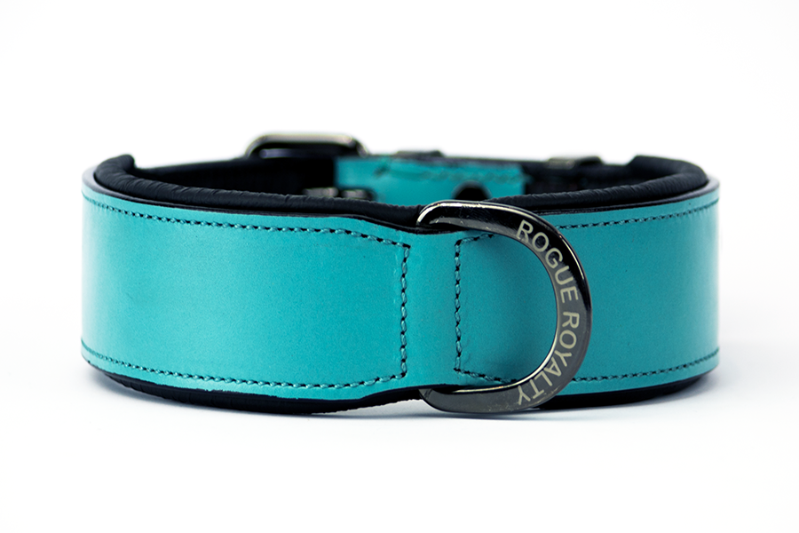 Leather Dog Collar - Classic Dog Collar Teal